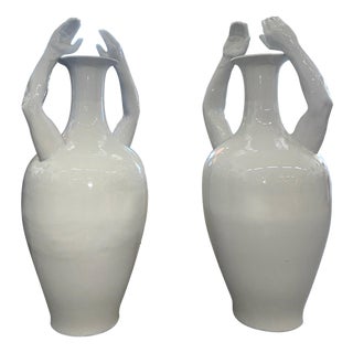 Massive Hand Urns by Pols Potten For Sale