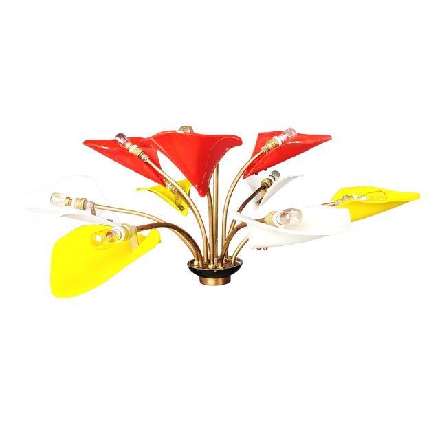 Vintage Italian Chandelier, 1960s For Sale