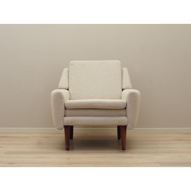 1970s Danish Cream Armchair, 1970s For Sale - Image 5 of 14