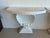 Grosfeld House Seashell Shell Scalloped Pair Demi Lune Wall Console Table Marble For Sale - Image 9 of 18
