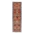 Vintage Turkish Kars Runner With Tribal Motif Design in Orange-Brown Colors 1'9 X 6'5 For Sale