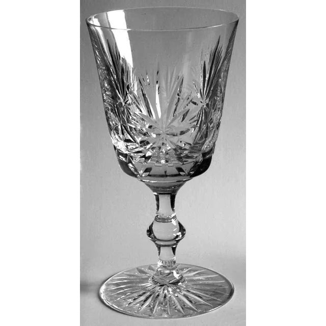 3 - vintage crystal Star of Edinburgh Scotland wine glasses measures ~ 6" high In Excellent condition This Absolutely...