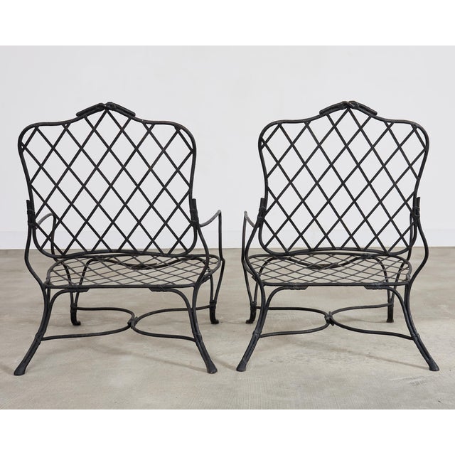 Rose Tarlow Style Iron Twig Garden Six-Piece Patio Suite For Sale - Image 13 of 18