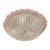 Vintage 1970s-Style Italian White Graniglia “Budino” Murano Glass Flush Mount With Pink Accents For Sale