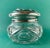 Art Nouveau Crystal Dressing Jar With Sterling Repoussé Lid For Sale - Image 3 of 13