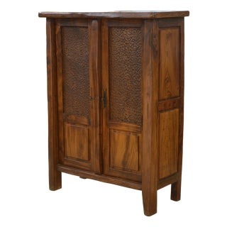 Brutalist Aranjou Wardrobe in Elm, 1960s For Sale