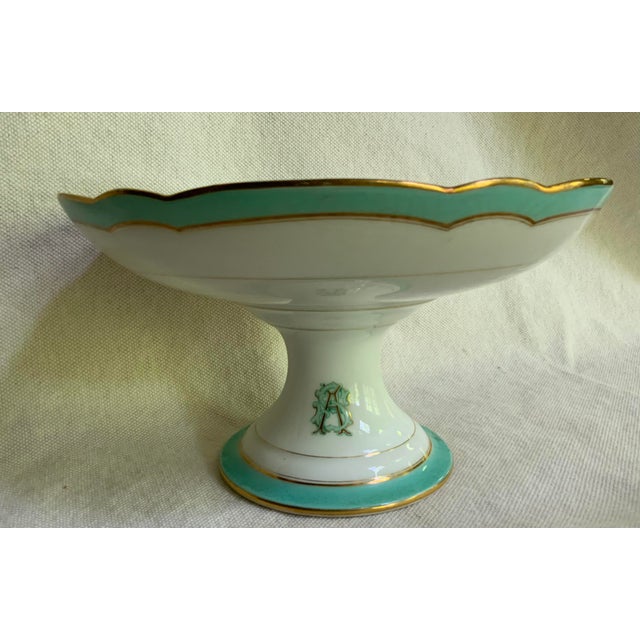Ceramic Exquisite 19th Century French Porcelain Compote For Sale - Image 7 of 12