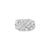 Haus of Brilliance .925 Sterling Silver 1/3 Diamond 6 Stone Rectangle Nugget Gents Ring - Size 9 For Sale - Image 4 of 6