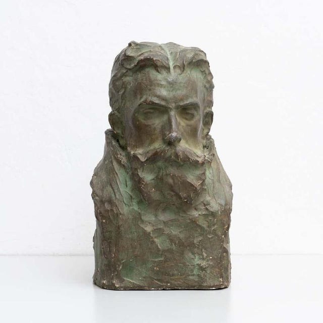 Vintage Plaster Bust Sculpture by Miquel Blay, Spain, 1930s For Sale - Image 12 of 14