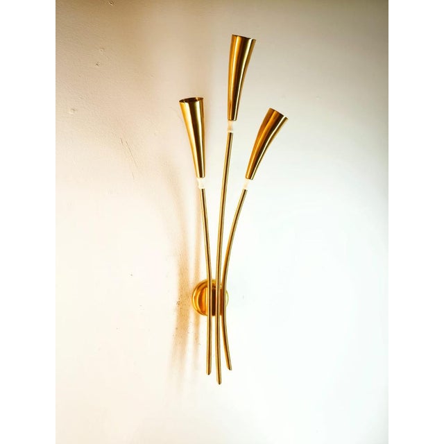Brass Wall Light by Oscar Torlasco For Sale - Image 11 of 11