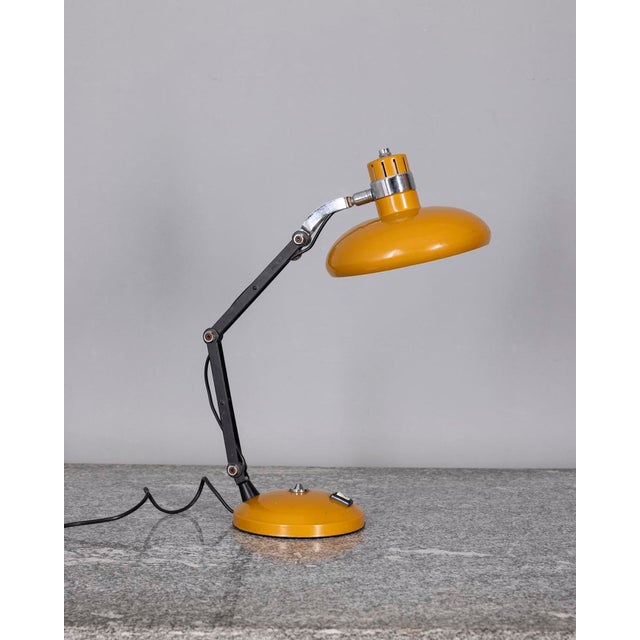 Vintage Italian Metal Table Lamp, 1970s For Sale - Image 11 of 11