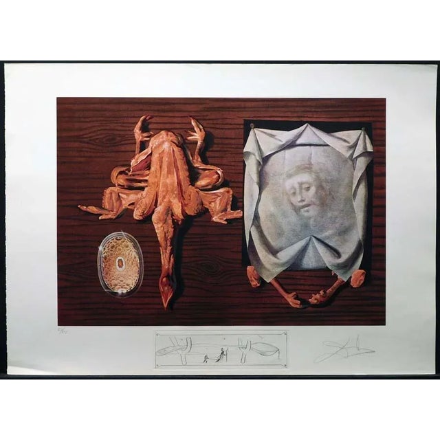 1980s 1980s Salvador Dali Les Diners De Gala Authentic Art Hand Signed Etching For Sale - Image 5 of 5