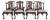 Set of 8 Maitland Smith Mahogany Philadelphia Dining Chairs For Sale