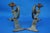 Gray 19th Century Art Nouveau Wrought Iron Candelabra with Dragons from A. Mazzucotelli School, Italy, 1920s, Set of 2 For Sale - Image 8 of 18