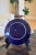 Japanese Japanese Cobalt Blue Peacock Decorative Plate For Sale - Image 3 of 6