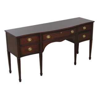 Kindel Mahogany Hepplewhite Style Sideboard Buffet For Sale