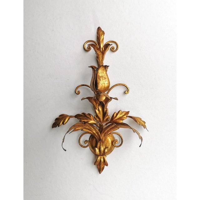 Brutalist Hollywood Regency Wall Lights attributed to Hans Kögl, Germany, 1960s, Set of 2 For Sale - Image 3 of 11