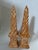 Hand Painted Chinese Faux Bois Style Obelisks a Pair For Sale - Image 4 of 12