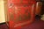 Chinoiserie Chinoiserie Red and Gilt Painted Tall Bookcase For Sale - Image 3 of 10