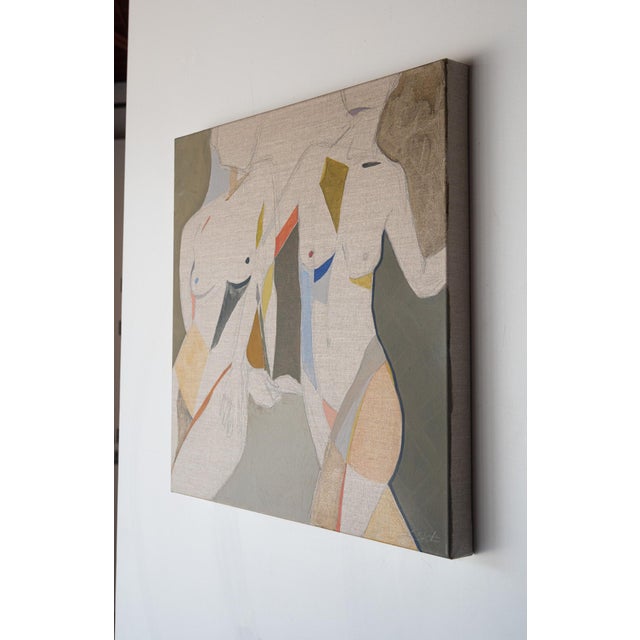 Figurative Painting by Lauren Skunta Titled Twist For Sale - Image 4 of 4