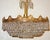 Brass Crystal 24 Karat Gold Plated Five-Light Chandelier, 1970s For Sale - Image 6 of 11