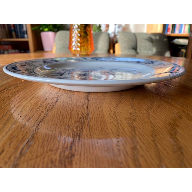 Mid-Century Modern 1950s Royal China Doorn Blue Onion Dinner Plate For Sale - Image 3 of 7