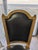 Late 19th Century Set of 6 Antique 19th Century French Louis XVI Giltwood & Black Leather Dining Chairs For Sale - Image 5 of 13