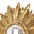 Gold Vintage Sunburst Mirror in Gold Leaf Resin, 1960s For Sale - Image 8 of 18