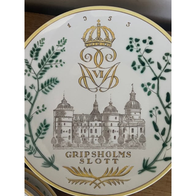 Mid 20th Century Mid Century Gefle Swedish Castle Wall Plates- Set of 9 For Sale - Image 5 of 15