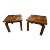 Lane Mid Century Walnut & Live Edge Inlaid Side End Table For Sale