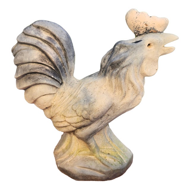 Vintage Ceramic Rooster Figurine, 1970s For Sale