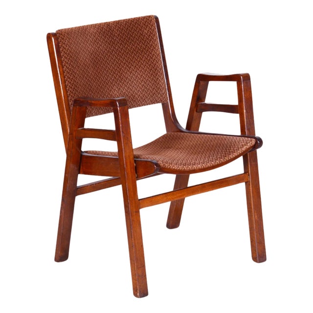 Mid-Century Armchair in Beech, 1950s For Sale