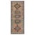 Brown Vintage Persian Karabakh Colorful Worn Down Hand Knotted Oriental Runner Rug For Sale - Image 8 of 8