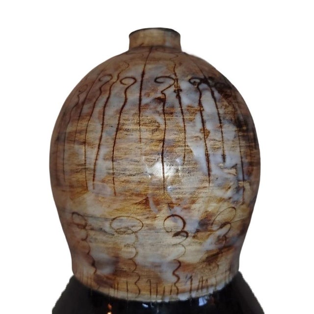 1950s French Atelier Cérenne Ceramic Lamp Base With Sgraffito Nude, Vallauris, C. 1950 For Sale - Image 12 of 13