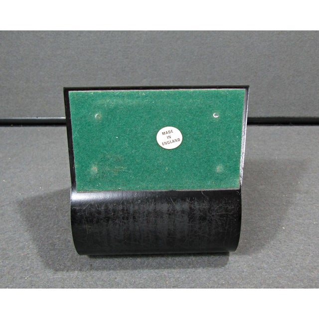 Vintage Mid-Century Black Enameled Rolled Steel Bookend, England For Sale - Image 9 of 9