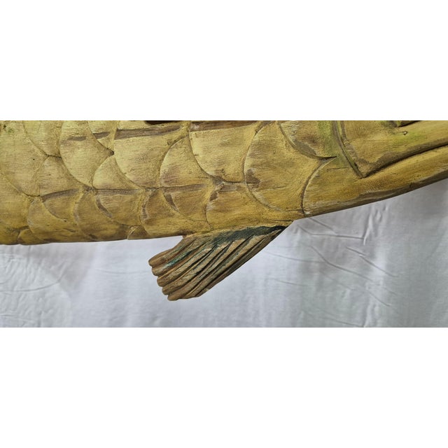 Six Foot "Fresh Fish" Trade Sign For Sale - Image 4 of 12