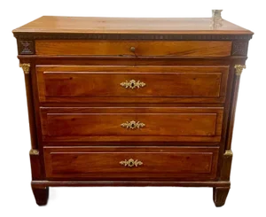 19th C. French Walnut Empire Design Chest