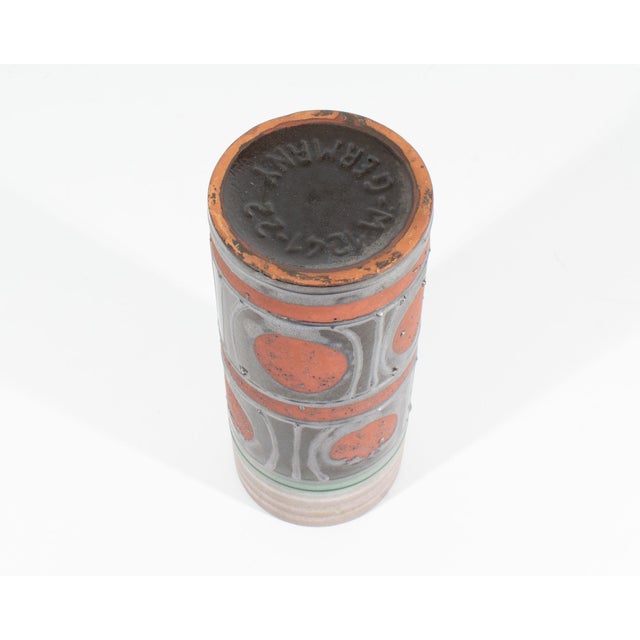 Mid 20th Century Carstens Tönnieshof West German Ceramic Cylinder Vase For Sale - Image 5 of 8