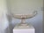 Ceramic 1980s Large Pierced Compote Pedestal Dish For Sale - Image 7 of 7