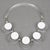 Judith Hendler Transparent and White Acrylic Neck-Ring Necklace For Sale In Atlanta - Image 6 of 13