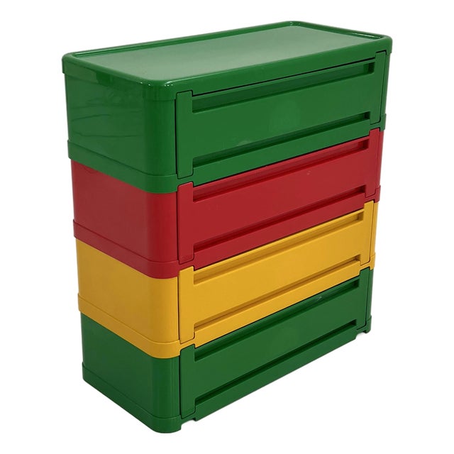 Multicolour Model 4964 Chest of Drawers by Olaf Von Bohr for Kartell, 1970s For Sale