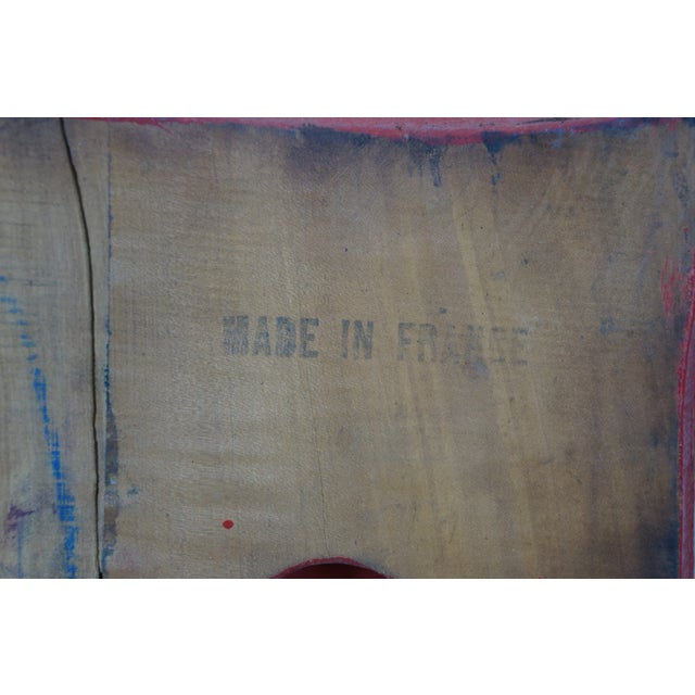 Wood Antique French Wallpaper Printing Block Woodblock Stamp Press For Sale - Image 7 of 10