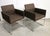 Vintage Italian Modern Armchairs in Metal, 1980s, Set of 2 For Sale - Image 3 of 15