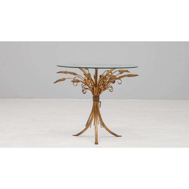 Mid 20th Century 20th Century Italian Brass Coffee Table With Glass Top For Sale - Image 5 of 18