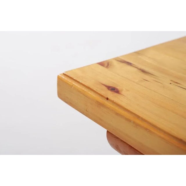 Small Solid Pine Bench Coffee Table, 1980s, Sweden For Sale - Image 6 of 12