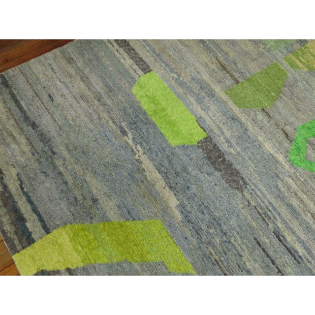 Primitive Modern Turkish Rug, 9'10'' X 14'11'' For Sale - Image 9 of 11