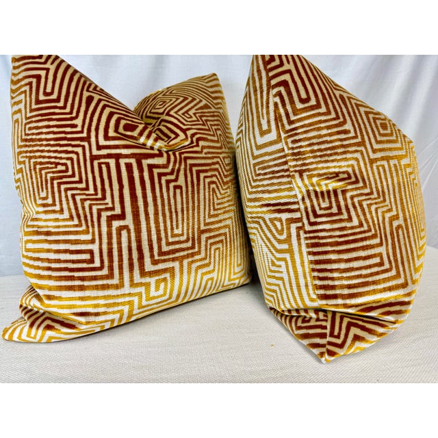 Transitional Dedar "Jamu Jungle" in Giraffe 22" Pillows-a Pair For Sale - Image 3 of 3