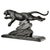 H. Gual, Art Deco Panther Sculpture, 1930, Metal & Marble For Sale - Image 4 of 10