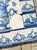 Blue 18th Century Portuguese Baroque Blue & White Flower Vase Tile Panel For Sale - Image 8 of 16