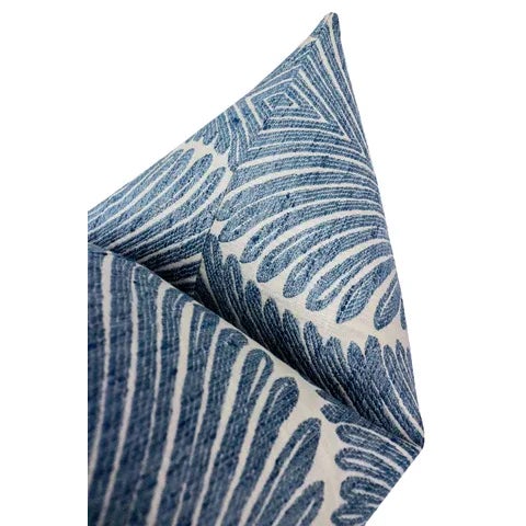 22" Sapphire Musgrove Chenille Natural Pillows - a Pair For Sale - Image 4 of 5